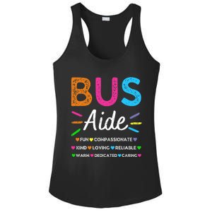 Bus Driver Aide Back to School Matching Group Squad Ladies PosiCharge Competitor Racerback Tank