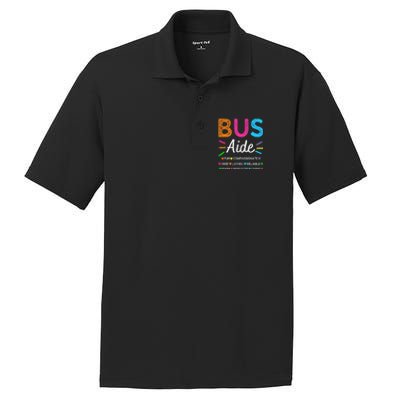 Bus Driver Aide Back to School Matching Group Squad PosiCharge RacerMesh Polo