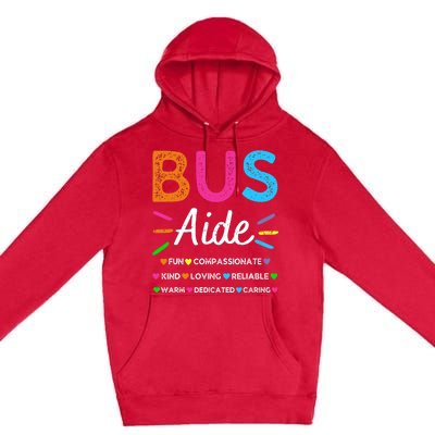 Bus Driver Aide Back to School Matching Group Squad Premium Pullover Hoodie