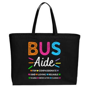 Bus Driver Aide Back to School Matching Group Squad Cotton Canvas Jumbo Tote