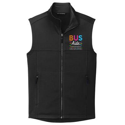 Bus Driver Aide Back to School Matching Group Squad Collective Smooth Fleece Vest