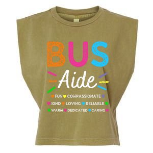 Bus Driver Aide Back to School Matching Group Squad Garment-Dyed Women's Muscle Tee