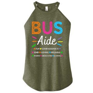 Bus Driver Aide Back to School Matching Group Squad Women's Perfect Tri Rocker Tank