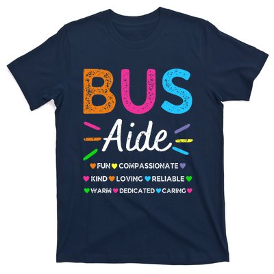 Bus Driver Aide Back to School Matching Group Squad T-Shirt