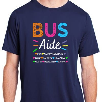 Bus Driver Aide Back to School Matching Group Squad Adult ChromaSoft Performance T-Shirt