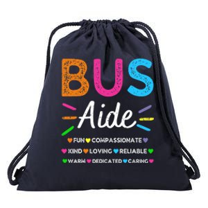 Bus Driver Aide Back to School Matching Group Squad Drawstring Bag