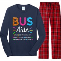 Bus Driver Aide Back to School Matching Group Squad Long Sleeve Pajama Set