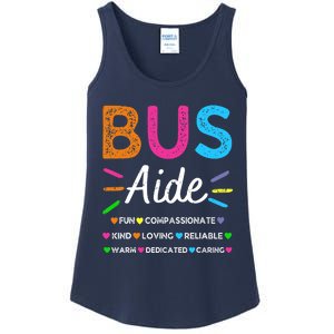 Bus Driver Aide Back to School Matching Group Squad Ladies Essential Tank