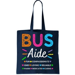 Bus Driver Aide Back to School Matching Group Squad Tote Bag