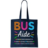 Bus Driver Aide Back to School Matching Group Squad Tote Bag