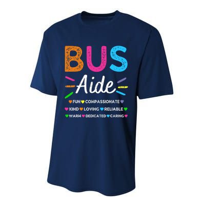 Bus Driver Aide Back to School Matching Group Squad Performance Sprint T-Shirt