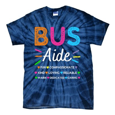 Bus Driver Aide Back to School Matching Group Squad Tie-Dye T-Shirt