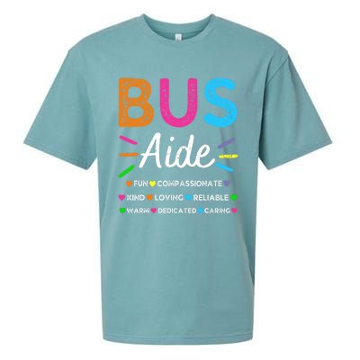 Bus Driver Aide Back to School Matching Group Squad Sueded Cloud Jersey T-Shirt