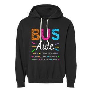 Bus Driver Aide Back to School Matching Group Squad Garment-Dyed Fleece Hoodie