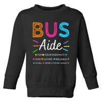 Bus Driver Aide Back To School Matching Group Squad Toddler Sweatshirt