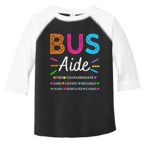 Bus Driver Aide Back To School Matching Group Squad Toddler Fine Jersey T-Shirt