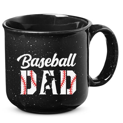 Baseball Dad Apparel Dad Baseball 15oz Campfire Ceramic Mug