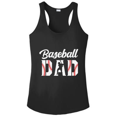 Baseball Dad Apparel Dad Baseball Ladies PosiCharge Competitor Racerback Tank