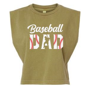 Baseball Dad Apparel Dad Baseball Garment-Dyed Women's Muscle Tee