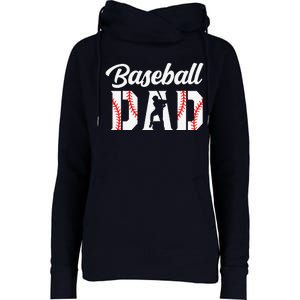 Baseball Dad Apparel Dad Baseball Womens Funnel Neck Pullover Hood