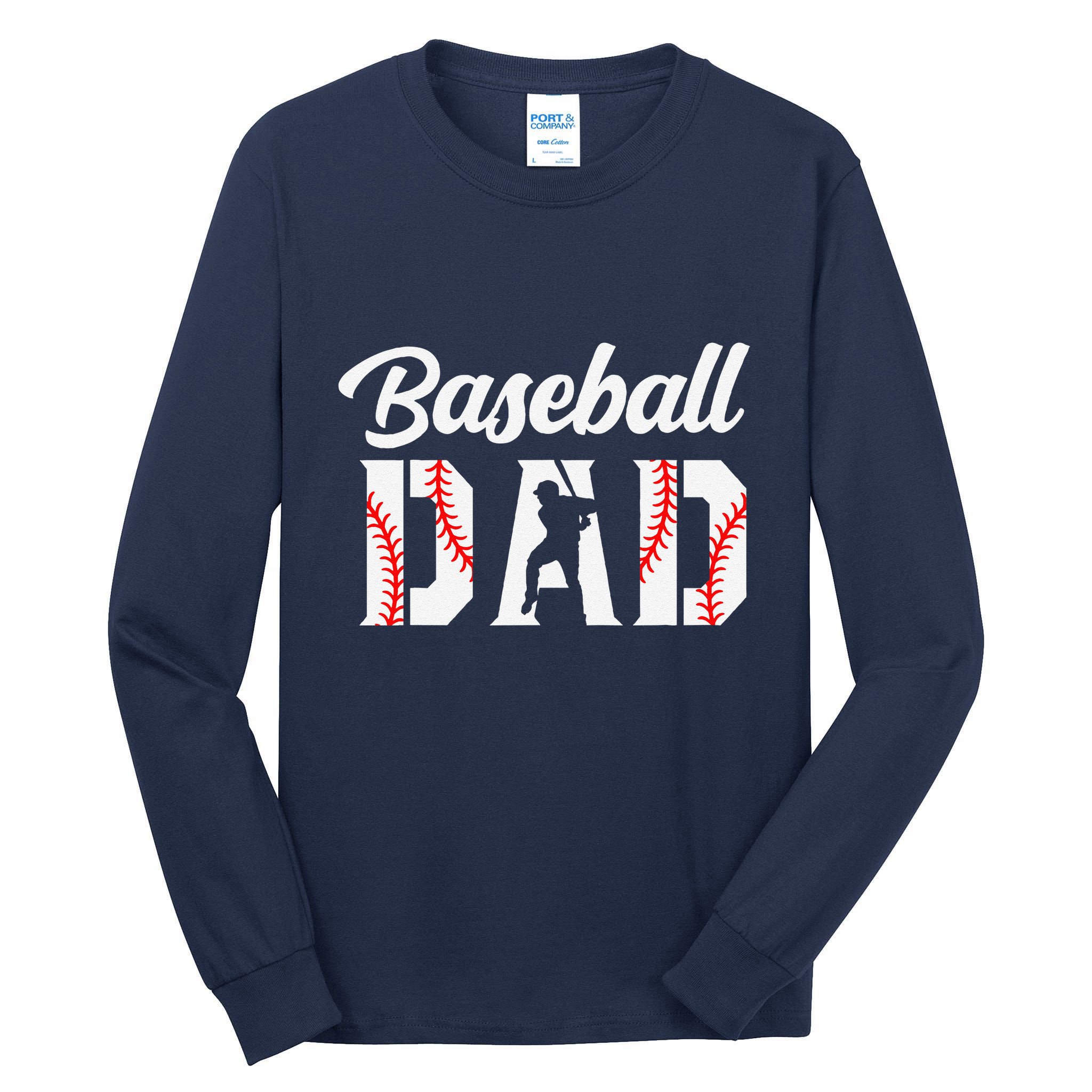 Baseball Dad Apparel Dad Baseball Tall Long Sleeve T-Shirt