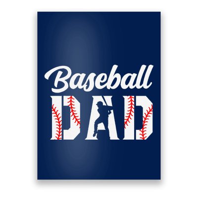 Baseball Dad Apparel Dad Baseball Poster