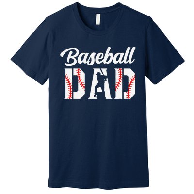 Baseball Dad Apparel Dad Baseball Premium T-Shirt