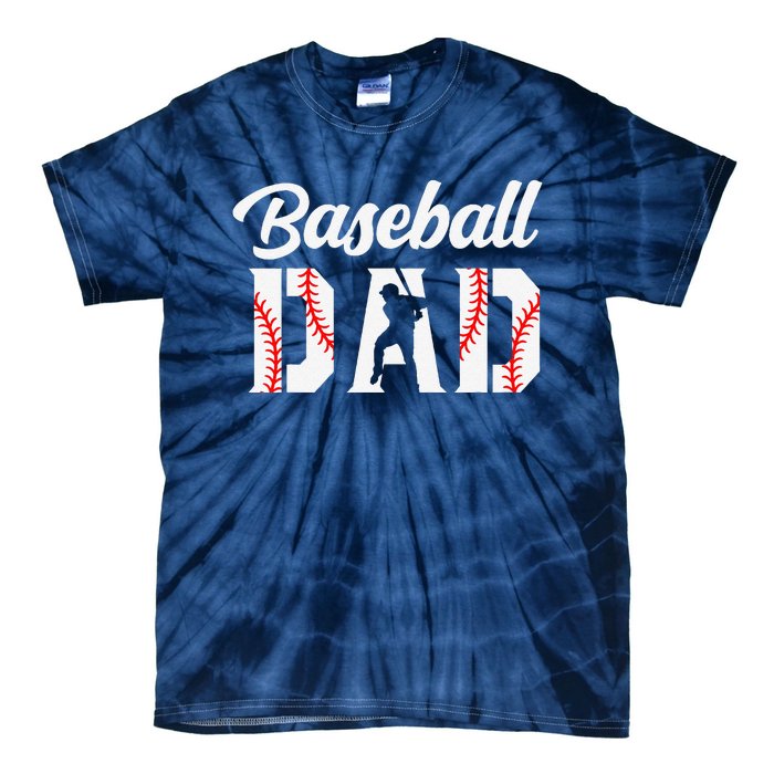 Baseball Dad Apparel Dad Baseball Tie-Dye T-Shirt