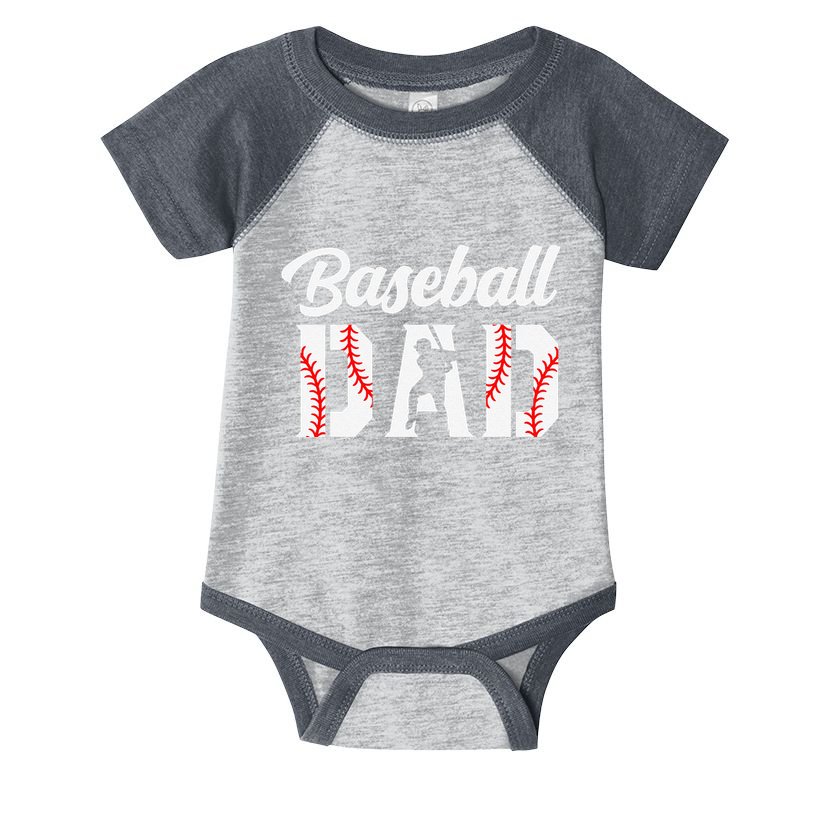 Baseball Dad Apparel Dad Baseball Infant Baby Jersey Bodysuit