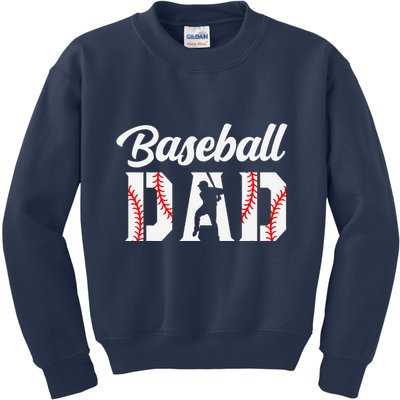 Baseball Dad Apparel Dad Baseball Kids Sweatshirt