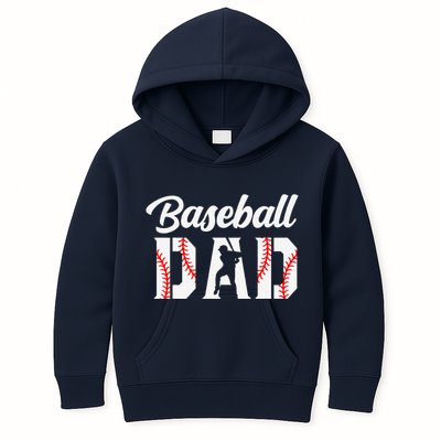 Baseball Dad Apparel Dad Baseball Kids Hoodie