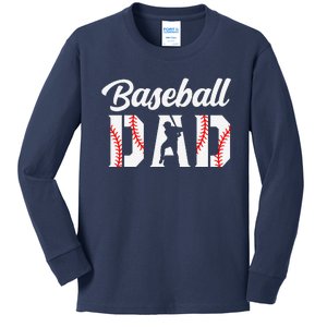 Baseball Dad Apparel Dad Baseball Kids Long Sleeve Shirt