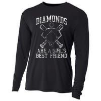 Baseball Diamonds Are A Best Friend Baseball Cooling Performance Long Sleeve Crew