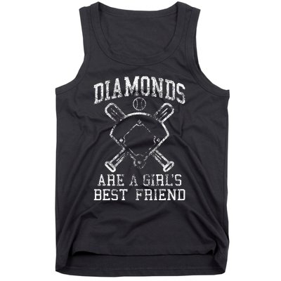 Baseball Diamonds Are A Best Friend Baseball Tank Top