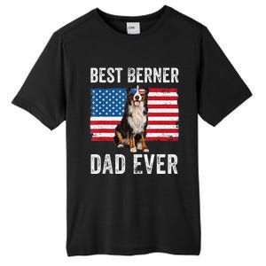 Berner Dad American Flag Dog Lover Owner Bernese Mountain Tall Fusion ChromaSoft Performance T-Shirt