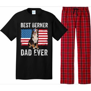 Berner Dad American Flag Dog Lover Owner Bernese Mountain Pajama Set