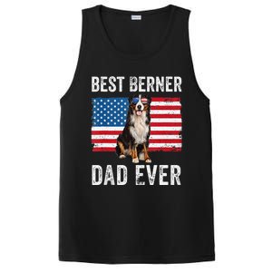 Berner Dad American Flag Dog Lover Owner Bernese Mountain PosiCharge Competitor Tank