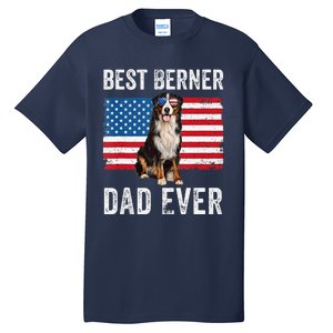 Berner Dad American Flag Dog Lover Owner Bernese Mountain Tall T-Shirt