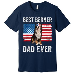 Berner Dad American Flag Dog Lover Owner Bernese Mountain Premium T-Shirt