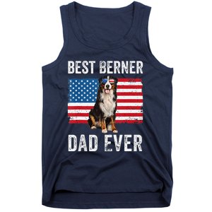 Berner Dad American Flag Dog Lover Owner Bernese Mountain Tank Top