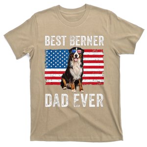 Berner Dad American Flag Dog Lover Owner Bernese Mountain T-Shirt