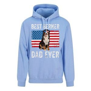 Berner Dad American Flag Dog Lover Owner Bernese Mountain Unisex Surf Hoodie