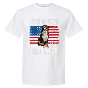 Berner Dad American Flag Dog Lover Owner Bernese Mountain Garment-Dyed Heavyweight T-Shirt