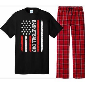 Basketball Dad American Flag Dad Basketball Father's Day Gift Pajama Set