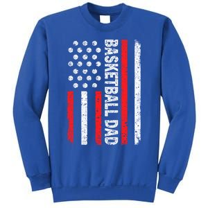 Basketball Dad American Flag Dad Basketball Father's Day Gift Sweatshirt