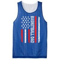 Basketball Dad American Flag Dad Basketball Father's Day Gift Mesh Reversible Basketball Jersey Tank