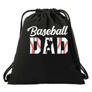 Baseball Dad Apparel Dad Baseball Drawstring Bag