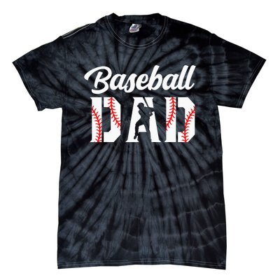 Baseball Dad Apparel Dad Baseball Tie-Dye T-Shirt