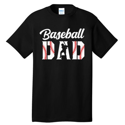 Baseball Dad Apparel Dad Baseball gift father's day Tall T-Shirt