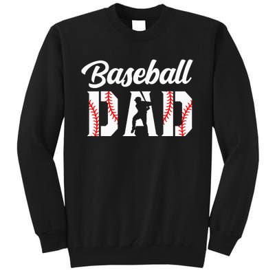 Baseball Dad Apparel Dad Baseball gift father's day Tall Sweatshirt